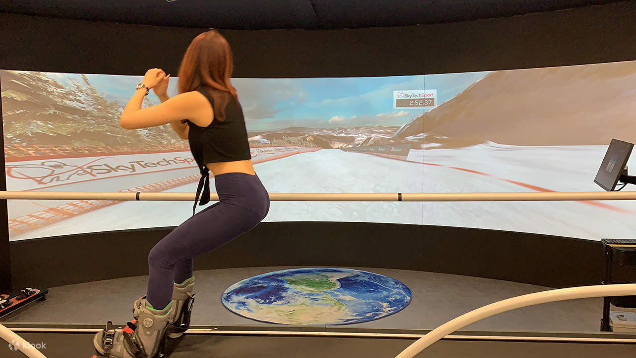 スキーシュミレーター クセを早期発見】スキーシュミレーター「Sky Tech Sport」やって